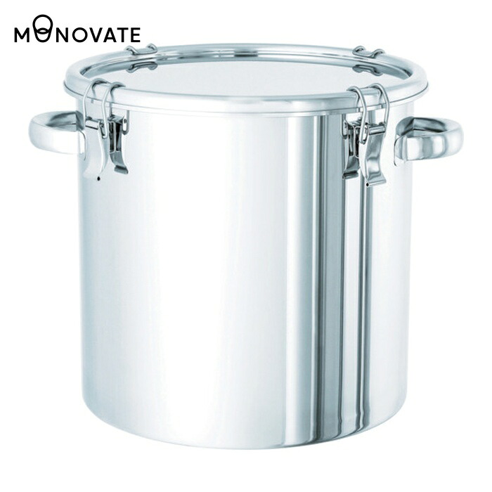 MONOVATE ステンレス鋼貯蔵タンクSUS316Lゼムクリップ式密閉貯蔵タンク65L (1個) CTH-43-316L タンク-容器・試験管-研究・実験用品