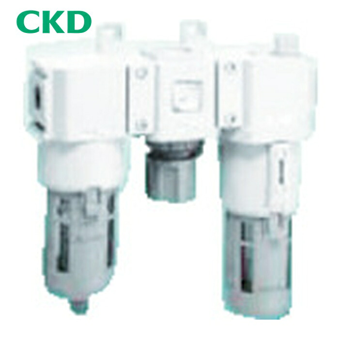CKD C6500-25-W-F FRLユニット F.R.Lコンビネーション 標準白色シリーズ Rc1 フィルタ・手動付オートドレン (1S)