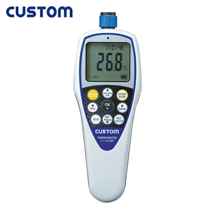 CUSTOM カスタム CT-5200WP 防水デジタル温度計 (1個)｜工具ランドこだわり館 11,102円