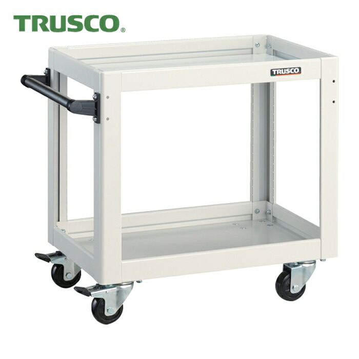 トラスコ TRUSCO ツールワゴン ドルフィン 600X400 4輪自在 ホワイト (1台) DLWS-662J-W｜工具ランドこだわり館