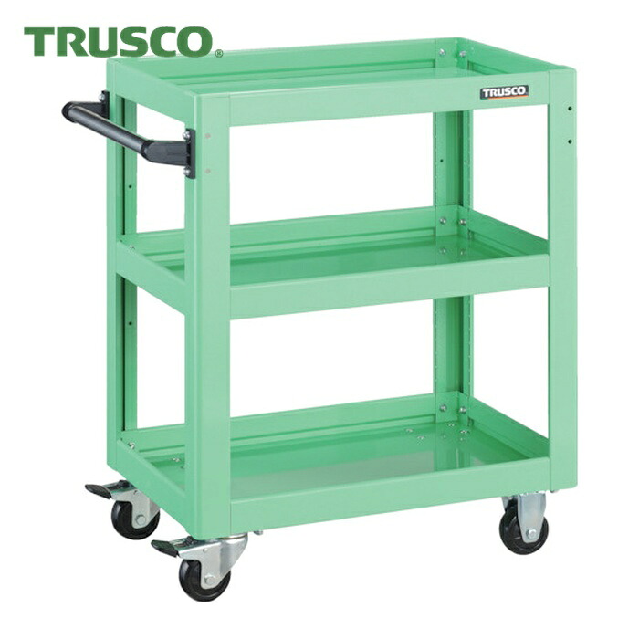 トラスコ TRUSCO ツールワゴン ドルフィン 600X400 ヤンググリーン (1台) DLWS-763-YG|工具ランドこだわり館