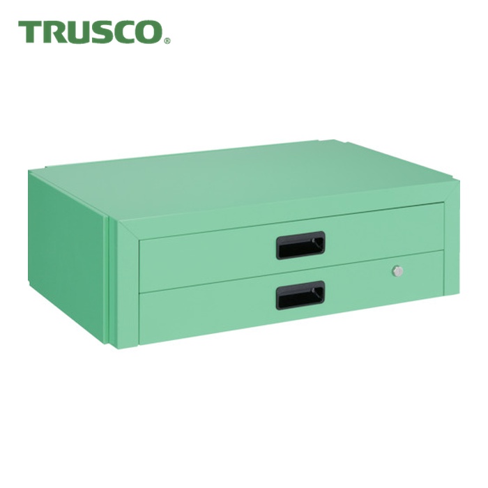 トラスコ TRUSCO ツールワゴン ドルフィン用引出 2段 750X500 ヤンググリーン (1台) DLWS-75X-YG