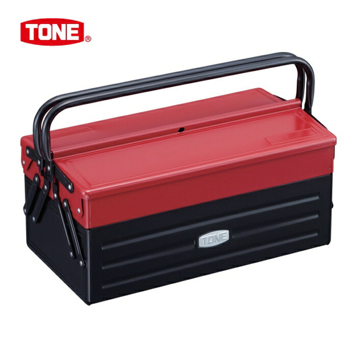 TONE トネ BX420 物の具入れもの(金属元素) V形2段式 410X220X190粍 (1個)