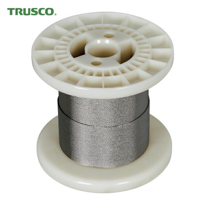 トラスコ TRUSCO ステンレスワイヤロープ Φ1.0mmX100m (1巻) CWS-1S100