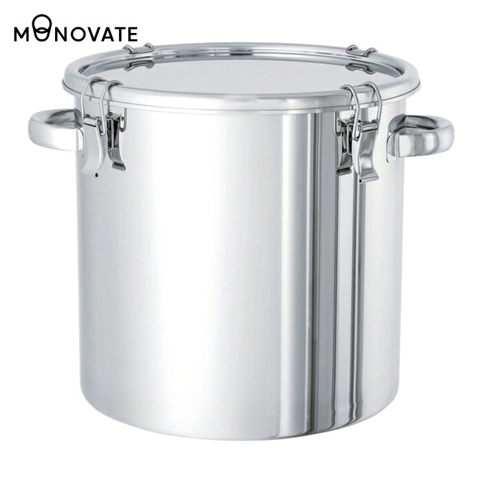 MONOVATE ステンレスタンク キャッチクリップ式密閉タンク(フタ付) 45L (1個) CTH-39