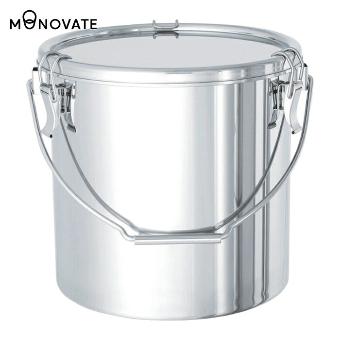 MONOVATE ステンレスタンク ストレートクリップ式吊下げ密閉タンク(フタ付) 10L (1個) CTB-24