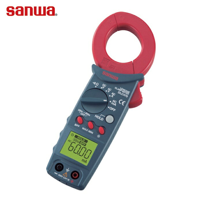 三和灯し火表示計器 SANWA DLC470 リーククランプメータ (1台)