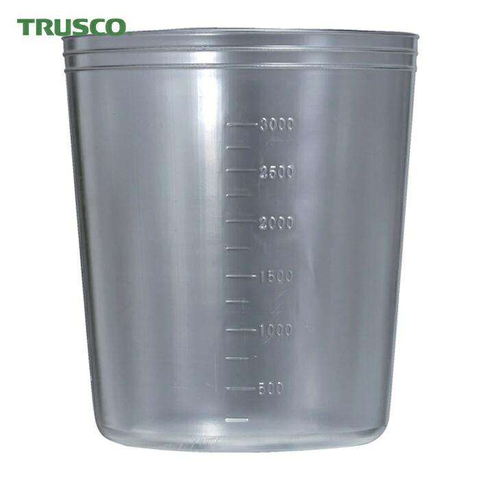 トラスコ TRUSCO ディスポカップ PP製 3L 1箱(60個) (1Cs) DC-3000L