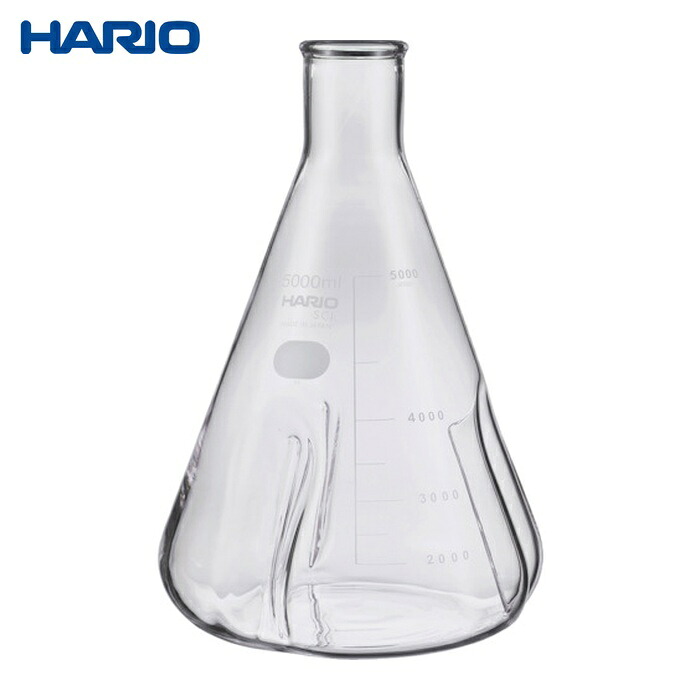 ハリオ HARIO バッフル付き添い人三角瓶5000ml (1個) BSF-5L-SCI