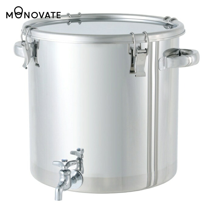 MONOVATE ステンレスタンク ストレート密閉タンク(蛇口付) 65L (1個) CTH-W-43