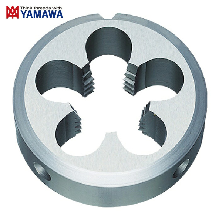 ヤマワ 弥満和 D-LH-M3X0.5-20 ソリッドダイス 左ねじ用 D LH M3X0.5 20径 (1個)