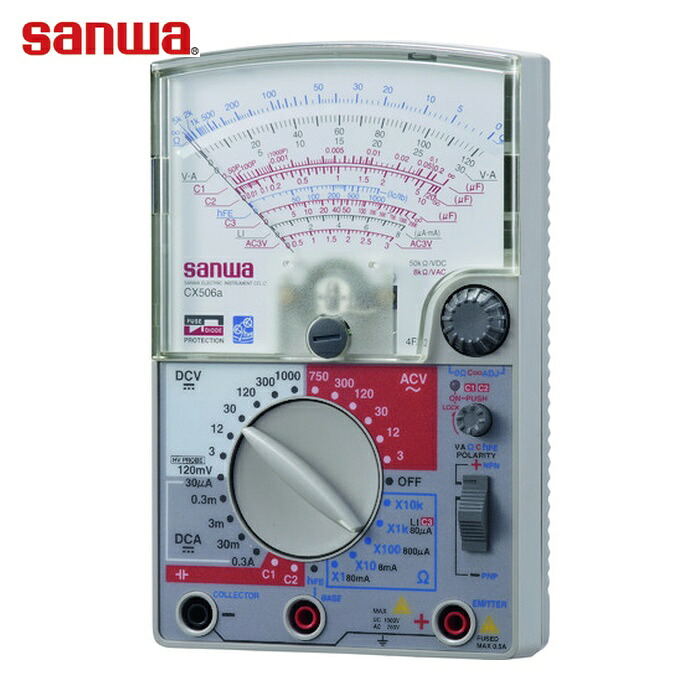 三和電気計器 SANWA CX506A 多機能型アナログマルチテスタ (1台)｜工具ランドこだわり館