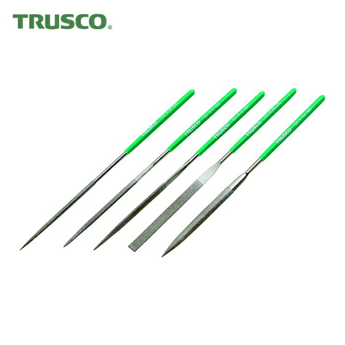 トラスコ TRUSCO ダイヤモンドヤスリ 精密用#400 5本セット 全長200mm(5本組サイズ) (1S) GS-5-SET-400