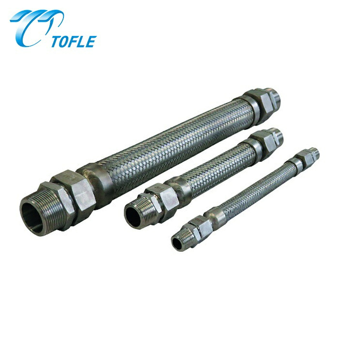 トーフレ TOFLE FTAP-7025-500-MM FTAP 袋ナット付溶接型フレキ 継手ステンレス オスXオス 25AX500L (1本)