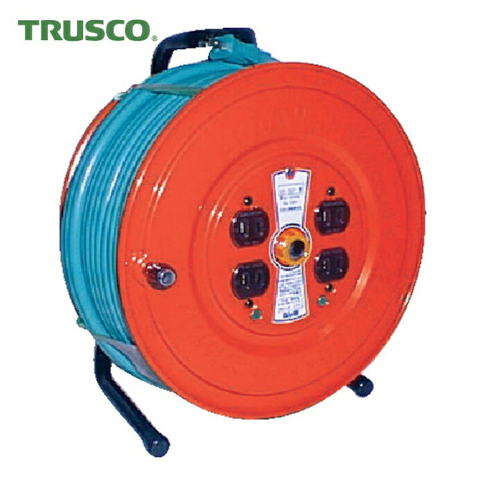 トラスコ TRUSCO ソフトケーブルコードリール 50m (1台) GS-50T