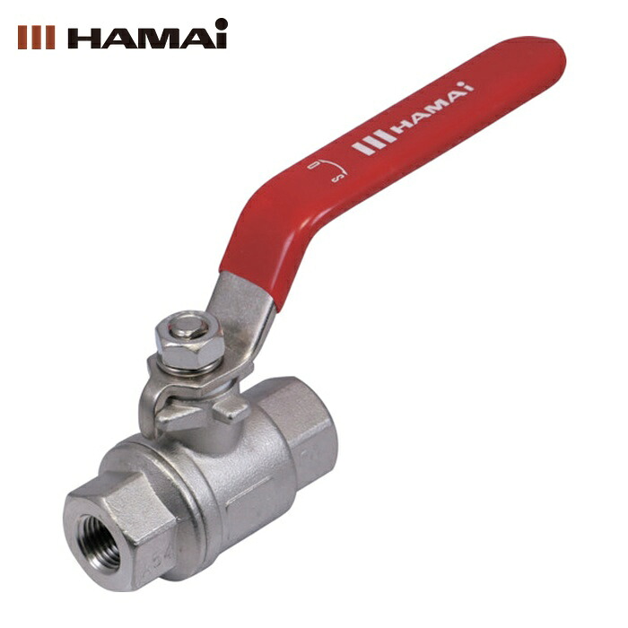 ハマイ HAMAI FST-01-25RC ステンレス製フルボアボールバルブ(レバー) (1個)｜工具ランドこだわり館