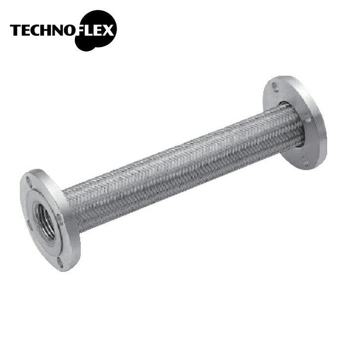 テクノフレックス F110-80AX500L JIS10KF/SS400 フランジ型汎用品軟らかい導管 F110-80Ax500L JIS10KF/SS400 (1本)