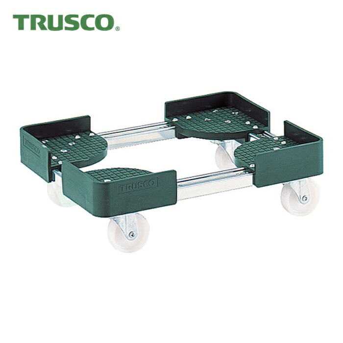 トラスコ TRUSCO 伸縮式入れもの手押し車 内寸500-600X500-600 SUS製 (1台) FCD-5050SUS 花・ガーデン・DIY-DIY・工具-台車