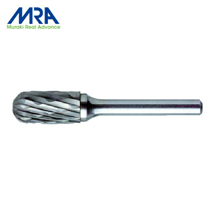 MRA ムラキ HD2C10 超硬バー HDシリーズ 形状:先丸円筒(クロスカット) 刃長19.0mm (1本)