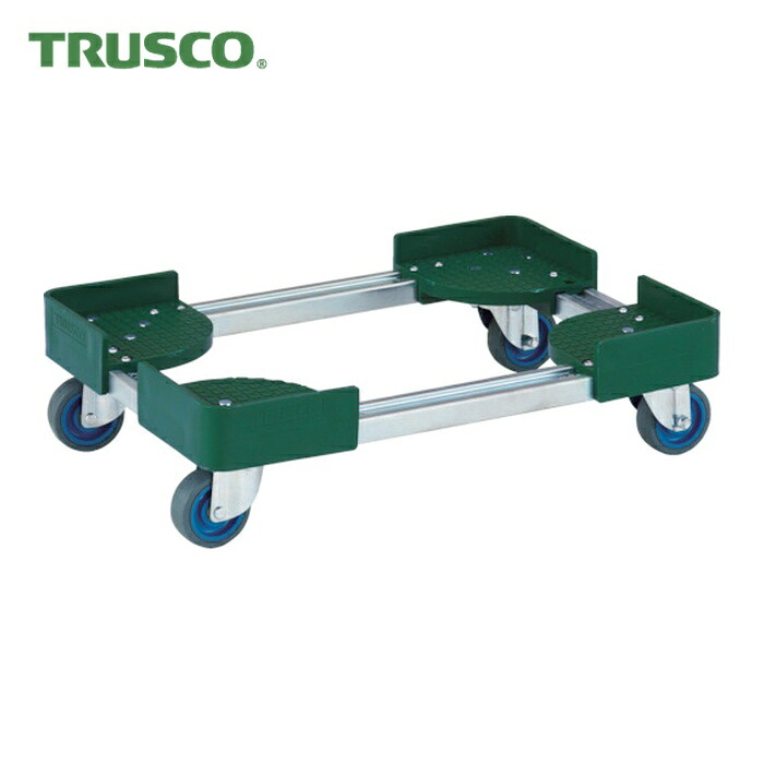 トラスコ TRUSCO 伸縮式入れもの手押し車 内寸300-400X500-600 スチール写真製 (1台) FCD-3050-ALG