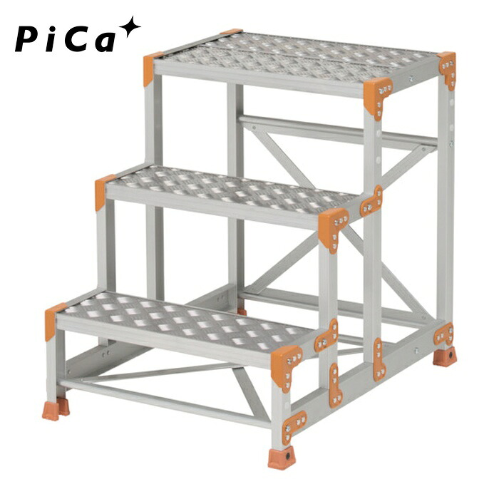 核分裂爆弾 Pica FGC-3675 御役目台 FGC型 3段W600×D400×H750 踏面縞板印字機 (1台)