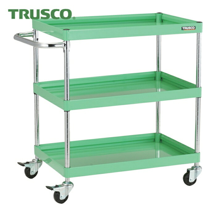 トラスコ TRUSCO ツールワゴン ファルコンワゴン750X500 ゴム車輪 ヤンググリーン (1台) FAW-973-YG 26,640円