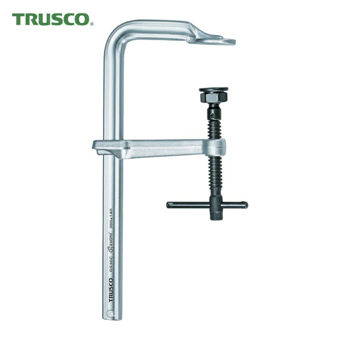 TRUSCO エホマL型クランプ(強力型)ヘビータイプ (1丁) GS100C
