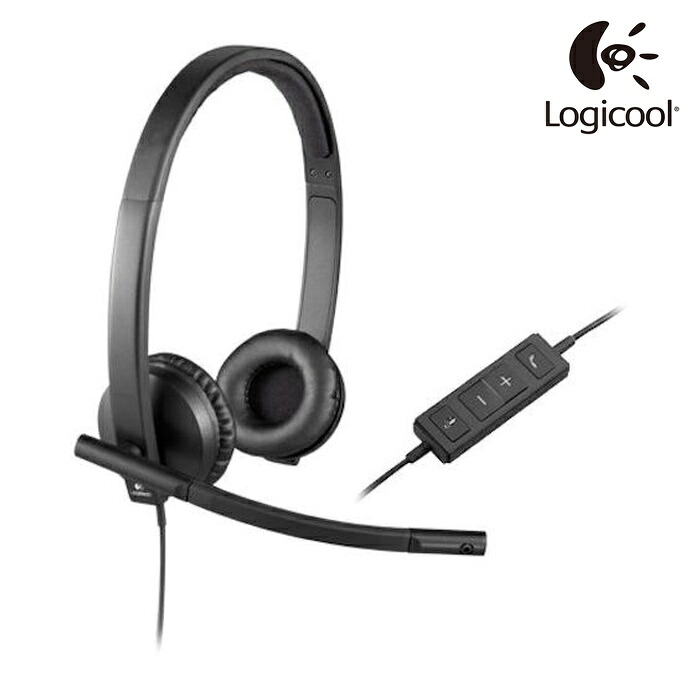 Logicool USB 上端仕掛ける ステレオ H570e 黒いこと (1個) H570E