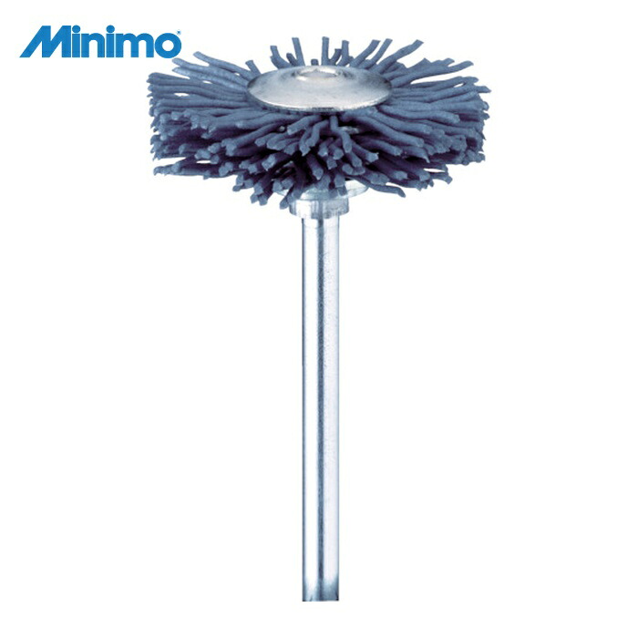 ミニター Minimo FC2461 C砥粒入りナイロンブラシ ホイール #180 φ25 (3本入) (1Pk)
