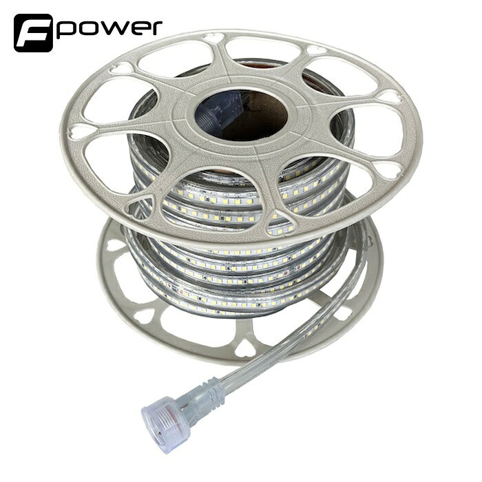 富士倉 両面発しる10M LED縄索ともし火 白 増設用 (1巻) FRL-10GW-W 花・ガーデン・DIY-作業灯・投光器-DIY・工具