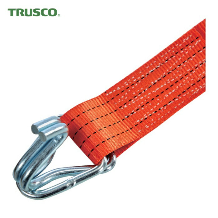 トラスコ TRUSCO ベルト荷締機ワイドハンドル 50mm幅 764kg フック&キーパータイプ JIS相当品 (1台) GV50A-750HK