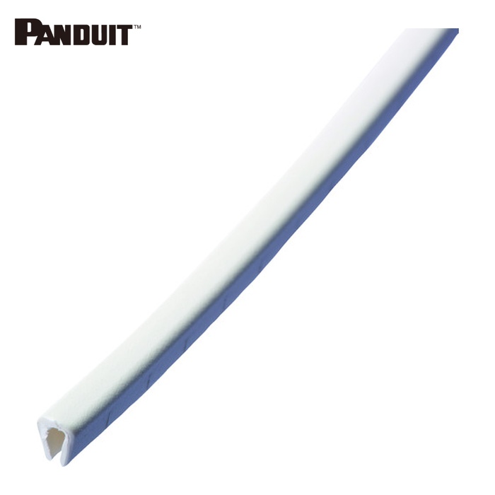 パンドウイット PANDUIT GEE62FR-CY 自在ブッシュ スリット付き・ロールタイプ 難燃性白 (1巻)