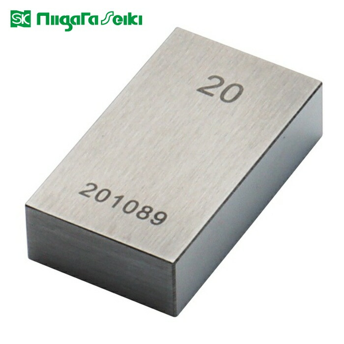 SK 新潟精機 GB1-2000 鋼ブロックゲージ 1級相当品 20.00mm (1個)