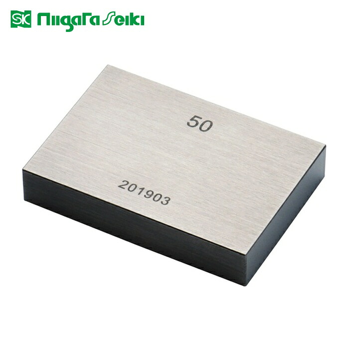 SK 新潟精機 GB1-5000 鋼ブロックゲージ 1級相当品 50.00mm (1個)