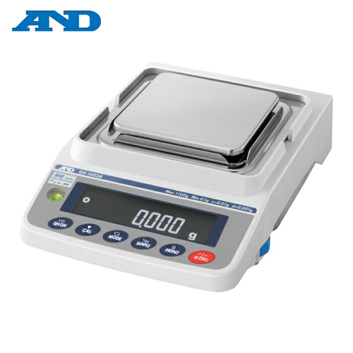 A\u0026D エーアンドディ GX1003A 汎用陰電子天びん 内蔵沈子付き添い人 1100g/0.001g (1台)