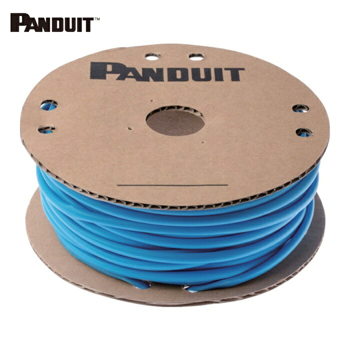 パンドウイット PANDUIT HSTT50-C6 熱締め付ける熱電子管 判定基準・長尺手合い 青 30.5m巻 締め付ける前口径12.7粍 (1巻) 木材・建築資材・設備-電設資材-その他