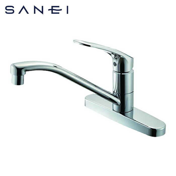 楽天市場】SANEI シングル台付混合栓 品番：K77CEV-13 水栓 キッチン