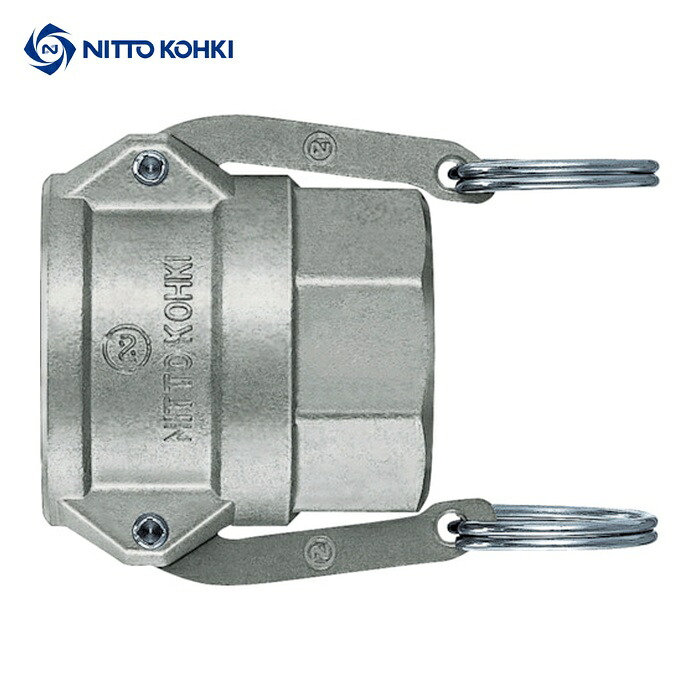 日東工器 LD-8TSF SUS NBR レバーロックカプラ(おねじ取付用) ステンレス 相手側取付サイズR1インチ(79801) (1個)