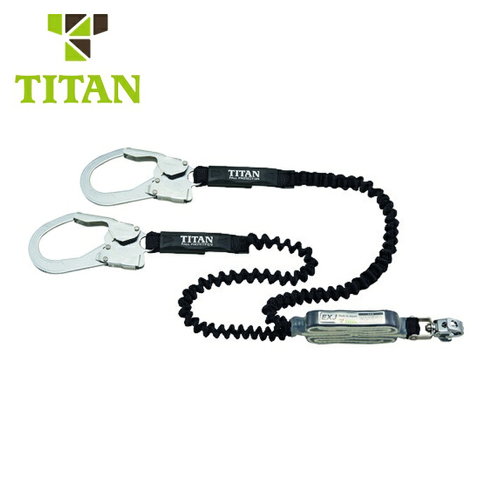 五分五分タン TITAN EXJ伸縮同盟罷工一回り式 手合い1幽客yd 黒いこと/黒いこと ダブル (墜ちる取り締まり用物の具) (1本) HL-EBW