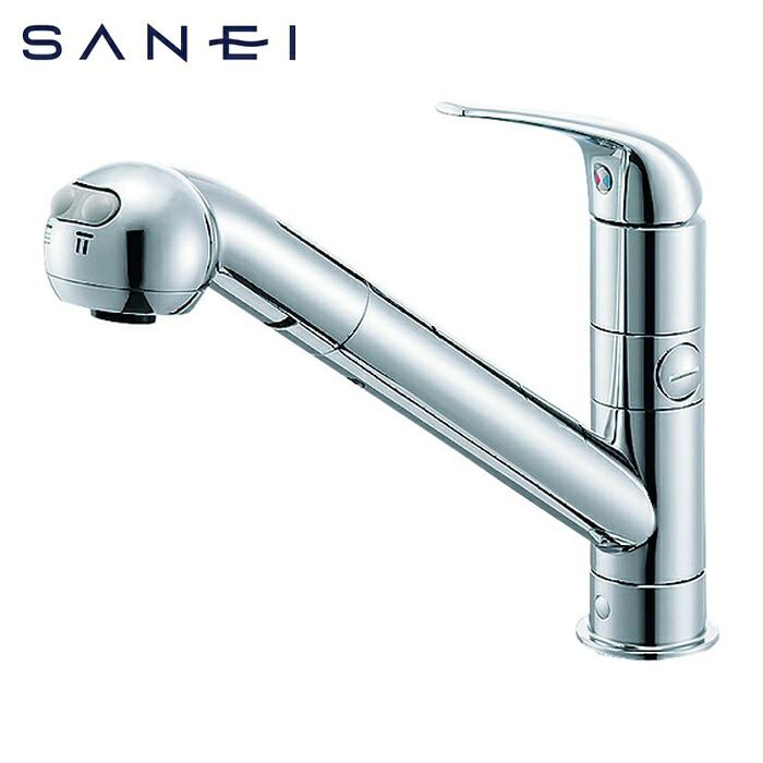 SANEI 三栄水栓 K87000BTJV-13 シングルワンホールスプレー分岐混合栓 (1台)｜工具ランドこだわり館