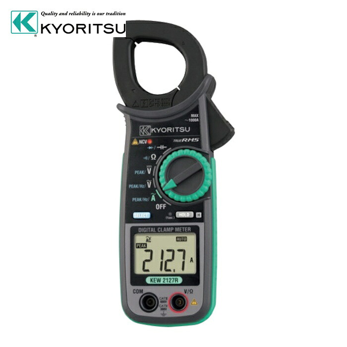 共立明かり表示計器 KEW2127R 2127R ACクランプメータ (1台)