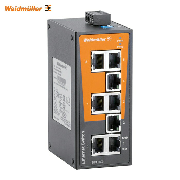 広広としたレギオモンタヌス IE-SW-BL08-8TX IE-SW 実業用スイッチングHUB 8界面 1240900000 (1台)