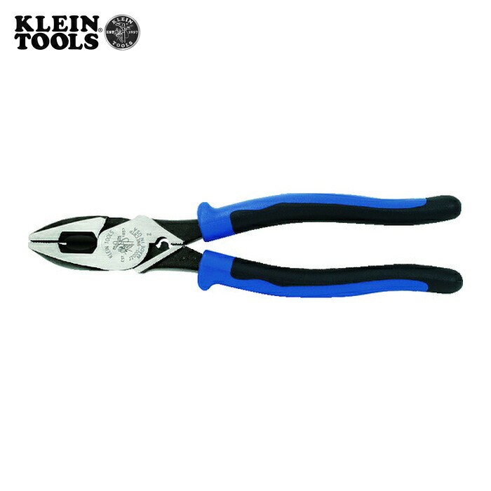 KLEIN TOOLS J2000-9NECRTP 強力型ペンチ 偏芯タイプ 呼線引き機能付 コンフォートハンドル (1丁)