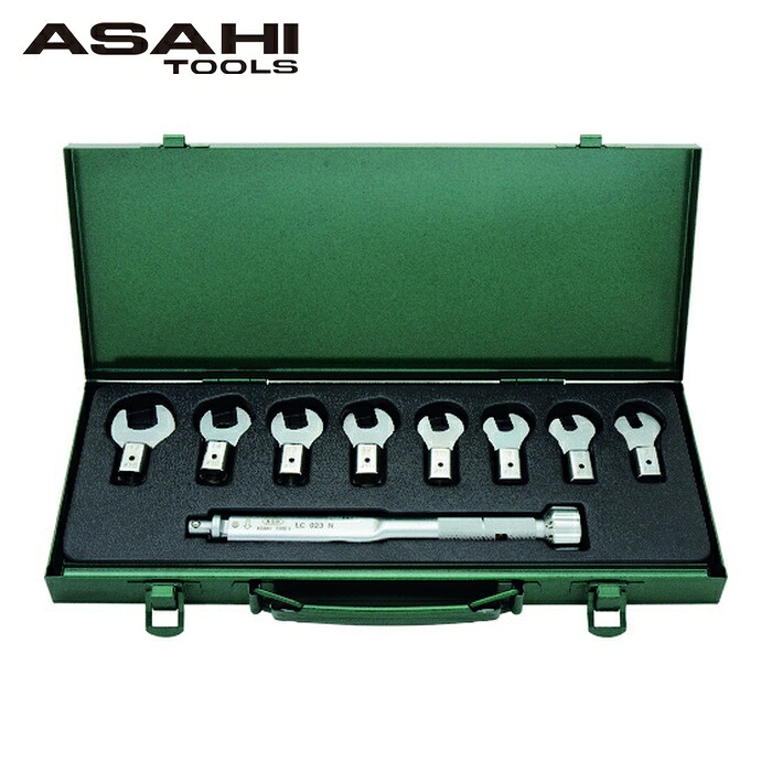 旭金属工業 ASH LCS1000 トルクレンチスパナヘッドセット LC023N+7-17mm (1S)|工具ランドこだわり館