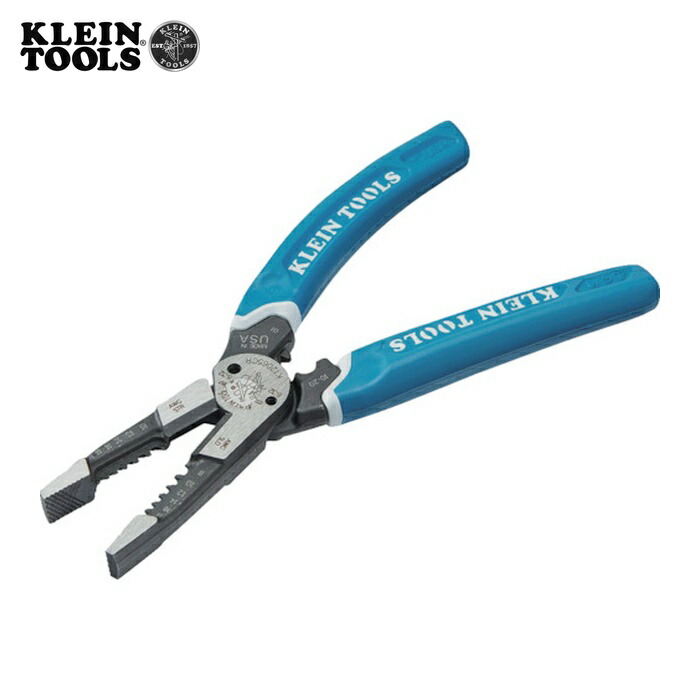 KLEIN TOOLS K12065CR ワイヤーストリッパー 211mm(重作業用・圧着機能付き) (1丁)｜工具ランドこだわり館