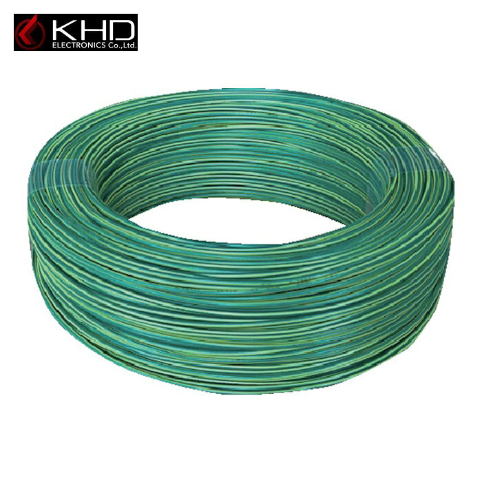 KHD KIV3.5SQ-GY-100M KIV3.5 緑/黄 100m (1巻)