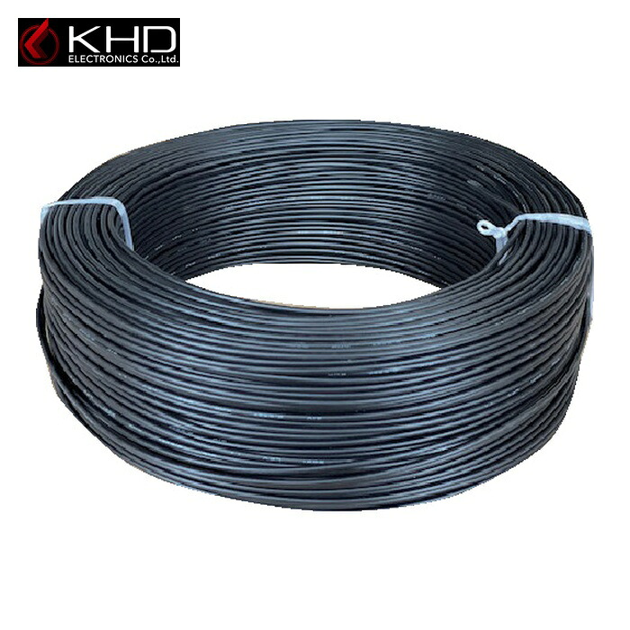 KHD KIV8.0SQ-05-100M KIV8.0 黒 100m (1巻)