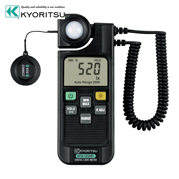 共立電気計器 KEW5204BT デジタル照度計(Bluetooth通信機能搭載) (1台)|工具ランドこだわり館