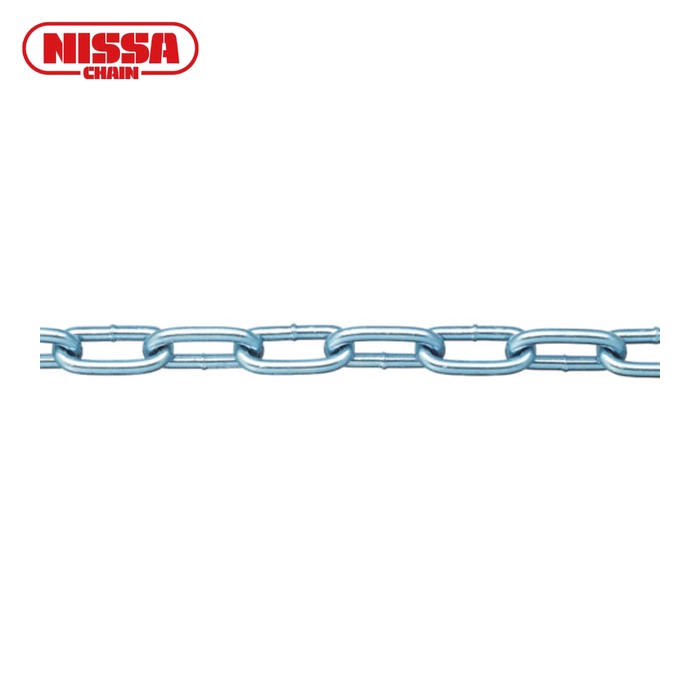 ニッサチェイン IW2048 鉄ユニクロ溶接リンクチェイン 4.8mm&times;30m (1本)｜工具ランドこだわり館 10,038円