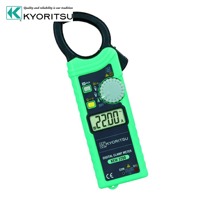 共立明かり表示計器 KEW2200 2200 ACクランプメータ (1台)